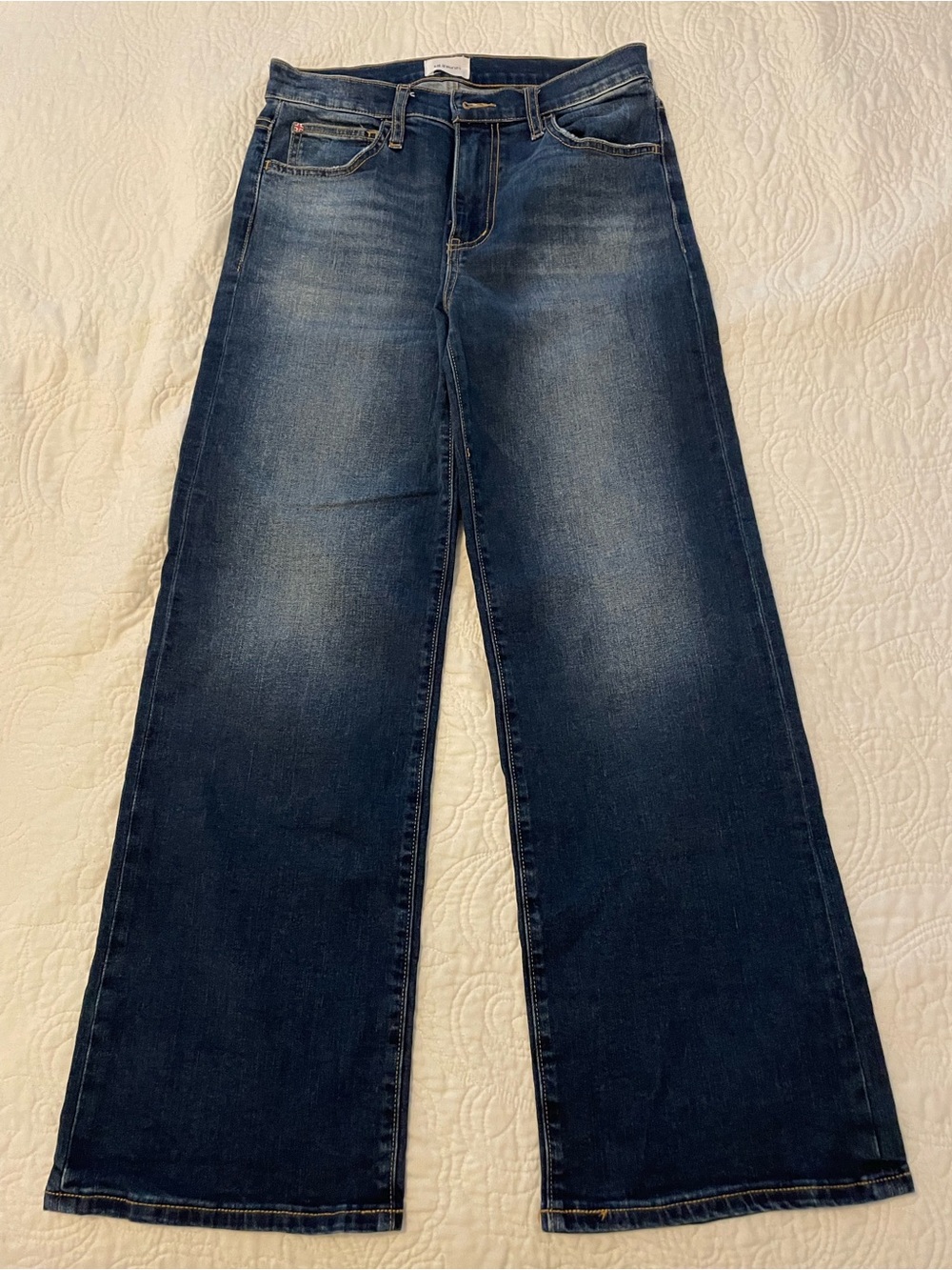 Hudson Rosalie High Rise Wide Leg Ankle Jeans